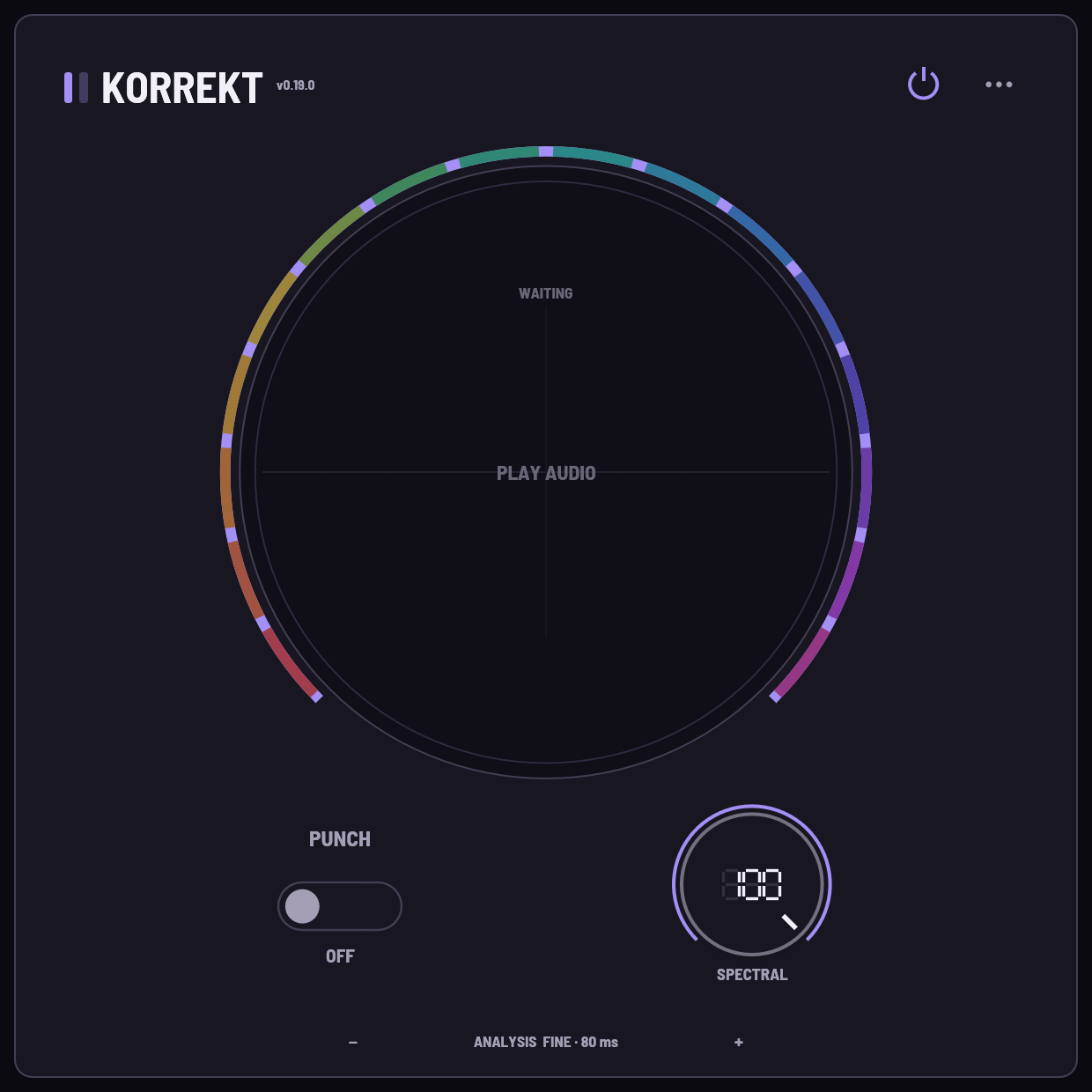 KORREKT audio plugin interface